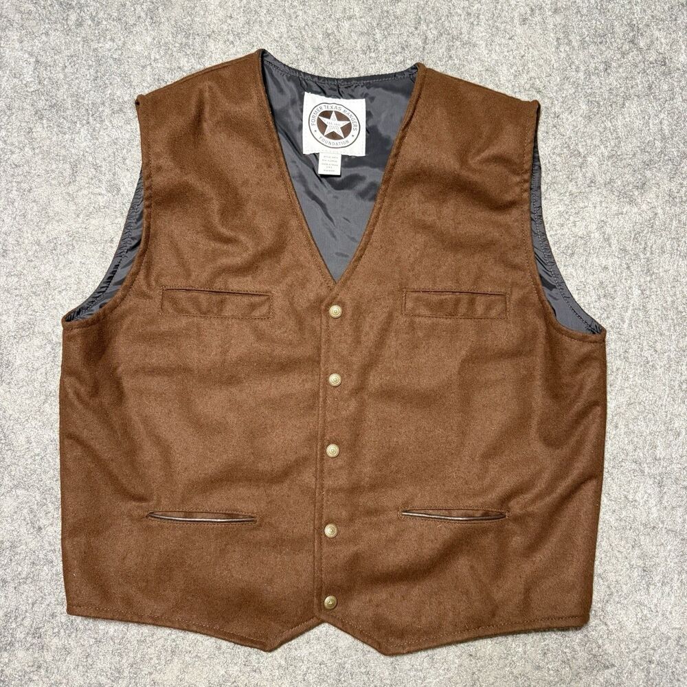 Schaefer Outfitter 829TX McAllin Wool Vest XL Former Texas Rangers Foundation